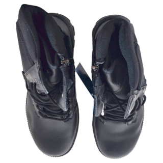 Hanama 悍馬 高級頭層牛皮戰鬥靴型安全鞋, 28.7cm, 黑色