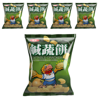 華元 鹹蔬餅, 82g, 5包