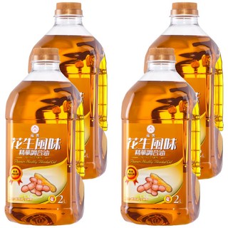 福壽實業 花生風味精華調合油 煎煮炒炸皆宜, 2L, 4桶
