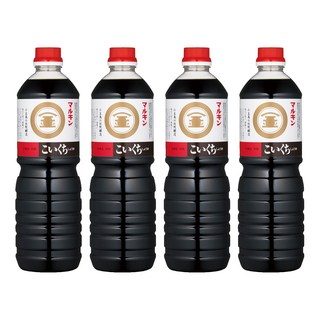 丸金 特級濃口醬油 日本進口傳統釀造技術 各式料理適用, 1L, 4瓶