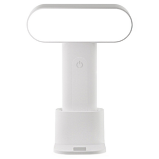 Kyhome 可立可掛便攜式LED閱讀檯燈/學習護眼桌燈/床頭小夜燈 T28, 白色