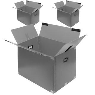 코멧 두꺼운 이사박스 3T 고급 벨크로형 3호~7호, 실버, 3개