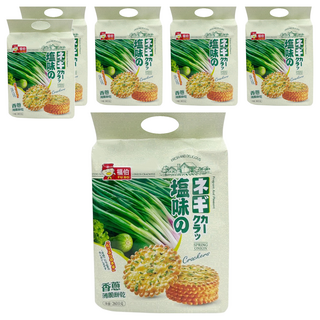 日日旺 福伯 香蔥薄脆餅乾, 260g, 6包
