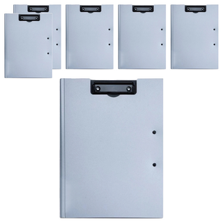 A4文件平板夾 31.3 x 24.5 x 0.1cm 雙夾款, 淡藍灰, 6個