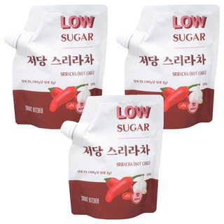 Smart Kitchen 低糖是拉差辣椒醬, 3個, 300g