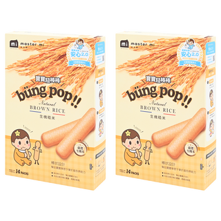 master mi 米大師 寶寶糙棒棒, 生機糙米, 35g, 2盒