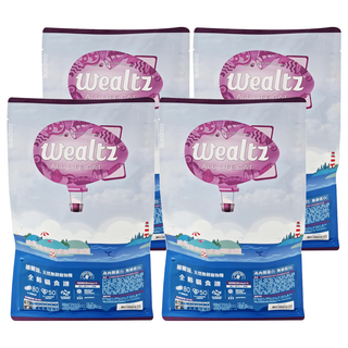 Wealtz 維爾滋 天然無穀全齡貓糧, 高肉類蛋白, 添加益生菌和膳食纖維, 300g, 4包, 雞肉