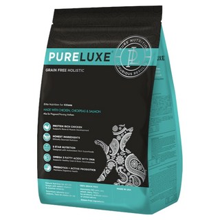 PURELUXE 純華 幼貓用天然無穀糧 400g, 雞肉 + 鷹嘴豆 + 鮭魚, 1包