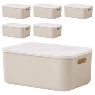 Room&Home Any Pantry 收納箱, 米色, 6個