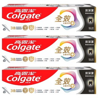 Colgate 高露潔 全效牙膏 炭深潔, 150g, 3條