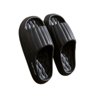 헨센 무소음 EVA 말랑 거실 슬리퍼, 블랙, 1개