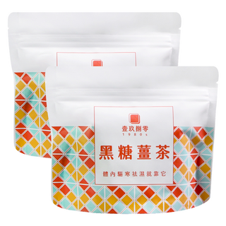 1980s 壹玖捌零 黑糖薑茶 快速沖泡 單顆獨立包裝, 17g, 10入, 2袋