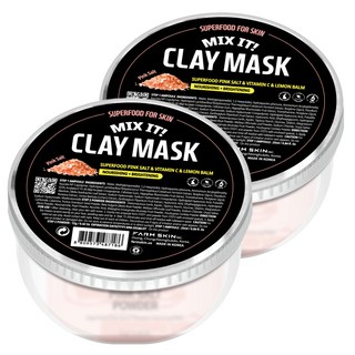 FARM SKIN 超級食物 Mix It 冰淇淋面膜 粉紅鹽, 1入, 2組