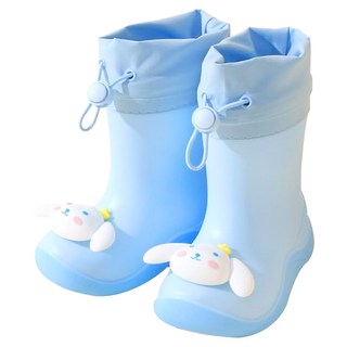 JAR嚴選 立體卡通兒童雨鞋 防水束口, 藍色, S