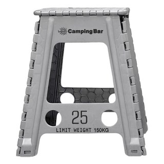 Camping Bar 工業風折凳/45CM, 灰色, 1件