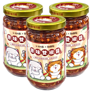 扒扒飯 雙椒醬 拌飯拌麵皆宜, 260g, 3罐