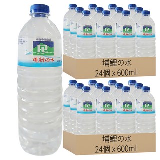 龍山泉 埔鯉の水 礦泉水, 600ml, 48個