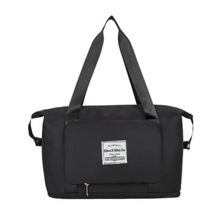 升級款摺疊旅行加量包 乾濕分離袋 防潑水牛津布 20-30L, 42 x 24 x 27cm, 神秘黑