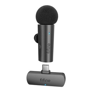 Fifine M6 無線領夾式直播麥克風 Type-C 接口 6-8小時長效續航 360°全方位收音