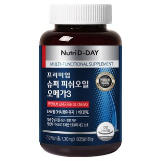 뉴트리디데이 프리미엄 슈퍼 피쉬오일 오메가3, 180정, 1개