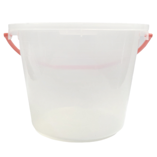 震嶸塑膠 附蓋透明豆花桶, 1個, 4L
