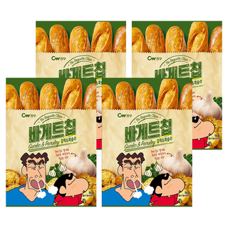 CW 大蒜麵包風味餅乾 蠟筆小新版 55g 4包 酥脆 獨立包裝 方便分享