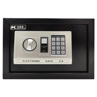 KEEPER SAFE BOX 家用密碼保險箱 內雙層A4可放, 黑色