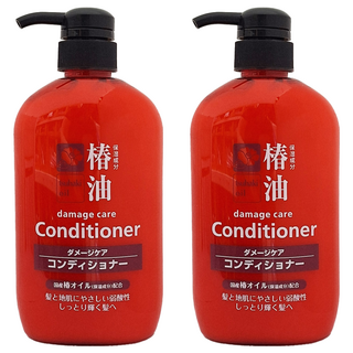 KUMANO 熊野油脂 椿油無矽靈潤髮乳, 600ml, 2瓶