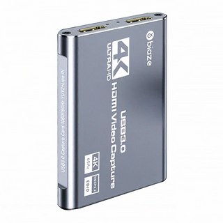 biaze 畢亞茲 HDMI視頻採集卡 3.0高速接口 4K 60Hz高清 YUY2色彩 多系統兼容, BICB129, 1個