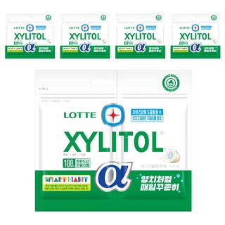 롯데자일리톨 알파 오리지날, 102g, 5개