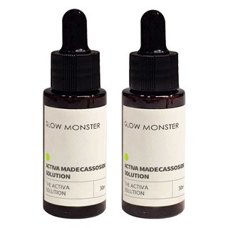 Glow Monster Activa Madecassoside Cica 溶液未稀釋, 2入, 30ml