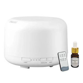 LifeShopping 無印風 香氛水氧機 Set 500ml 加濕/淨化/夜燈, CAAD026S1, 白色