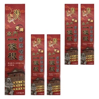虎牌 一條根 舒涼噴霧 120ml, 1瓶, 5個