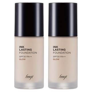 THE FACE SHOP 菲詩小舖 貼妝持久粉底液 Glow 30ml, V201 Apricot Beige, 2瓶