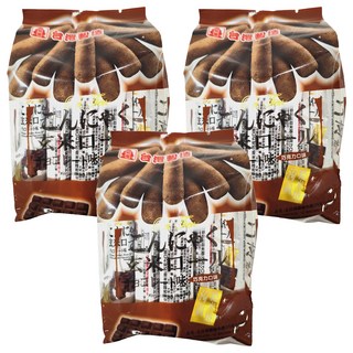 北田 蒟蒻糙米捲 巧克力口味, 天然糙米, 富含膳食纖維, 獨立包裝, 方便攜帶, 160g, 3袋