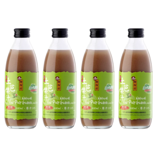 陳稼莊 即飲紅心土芭樂汁 無加糖, 300ml, 4瓶