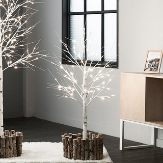 auting 白樺木聖誕燈泡樹, 白色