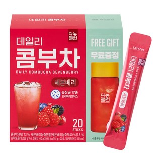 Danongwon 每日康普茶隨身包 綜合莓果味+專用隨行杯, 5g, 20包, 1組