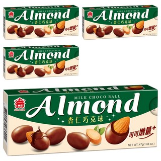 義美 杏仁巧克球, 47g, 4盒
