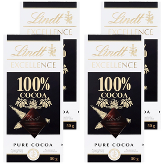 린트 엑설런스 100% 다크 초콜릿, 50g, 4개