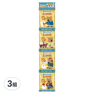 SUN FRIEND 玉米餅4連包 玉米濃湯風味 DINOTAENG款, 48g, 3組