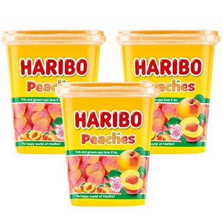 HARIBO 水蜜桃軟糖, 175g, 3罐
