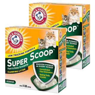 ARM&HAMMER 超凝結貓砂 低粉塵 添加小蘇打, 清香味, 6.35kg, 2盒