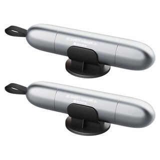 아이엠듀 자동차 비상 탈출용 망치 벨트 절단기 아이로켓, 2개, 실버