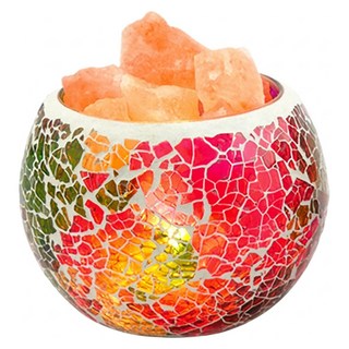 命運好好玩 五行圓滿鹽燈 8109130 整體11 x 11 x 9cm + 線長180cm, 花彩綠, 1個