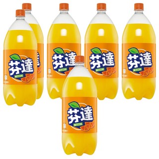 FANTA 芬達 橘子汽水, 2L, 6瓶