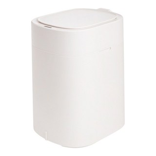 HOLA 和樂家居 塑膠感應雙供電垃圾桶 870g 10L, 白色