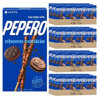 PEPERO 黑餅乾巧克力口味餅乾棒, 32g, 160盒