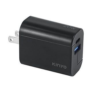 Kinyo 雙孔充電器20W, PDCB-002B, 1個