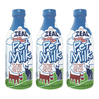 ZEAL 紐西蘭犬貓專用鮮乳, 不含乳糖, 380ml, 3瓶